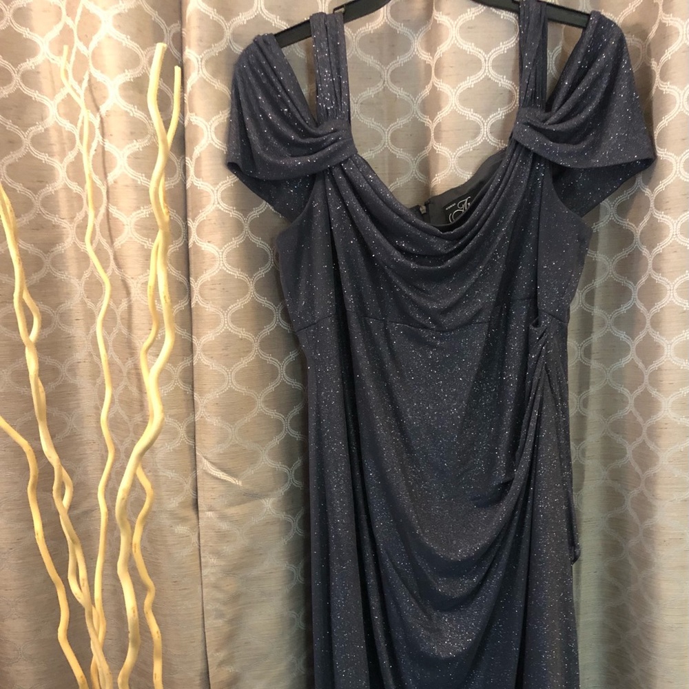 Long Formal Grey Dress, Women’s Plus Size 20